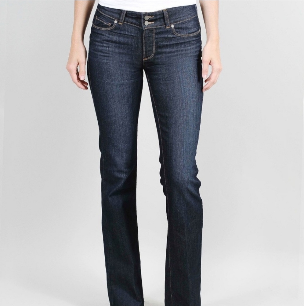 PAIGE Hidden Hills Bootcut Jeans Dark Rinse 27 4